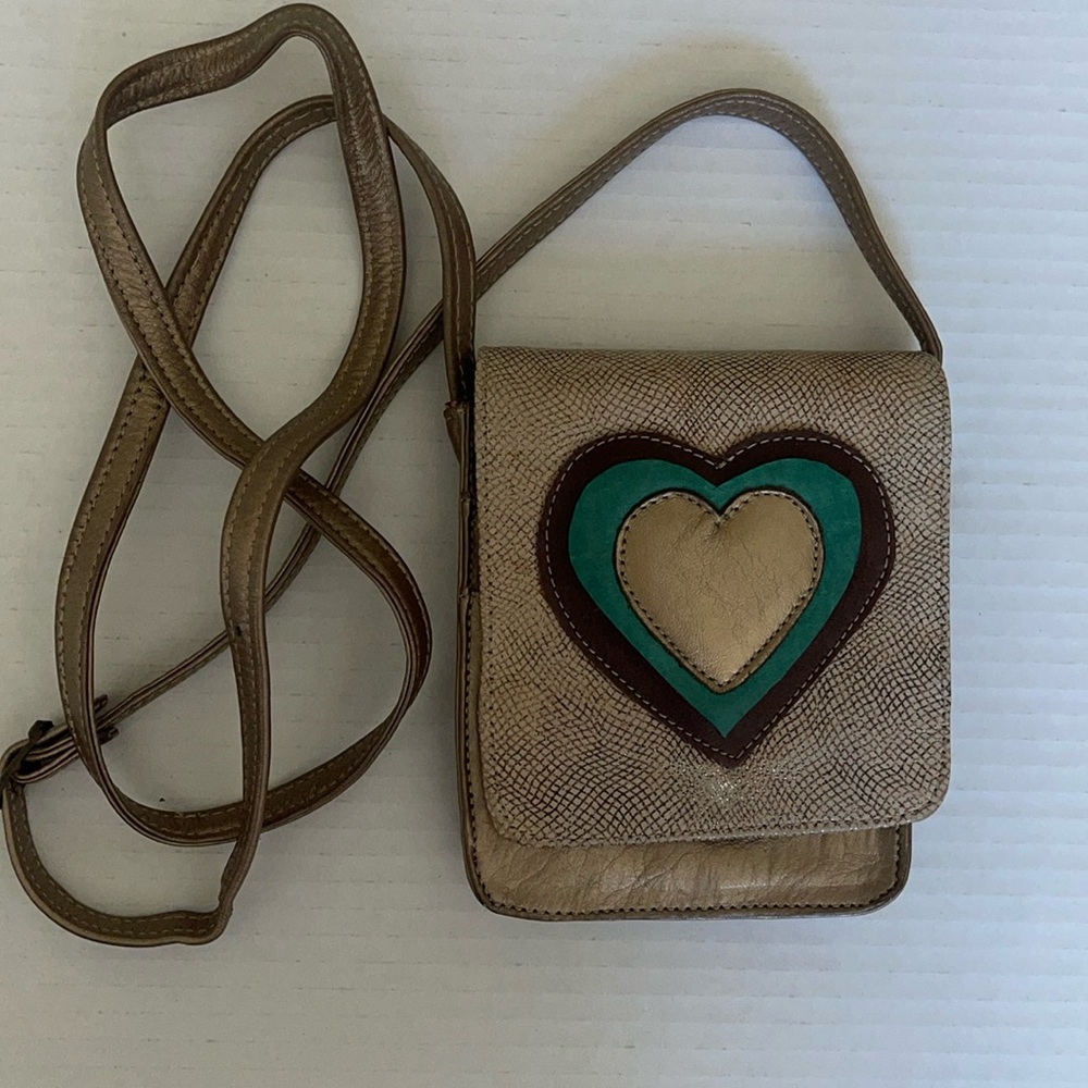 Leather Heart 💙 Hobo Mini Bag‎